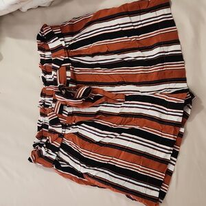 Striped shorts, size M
